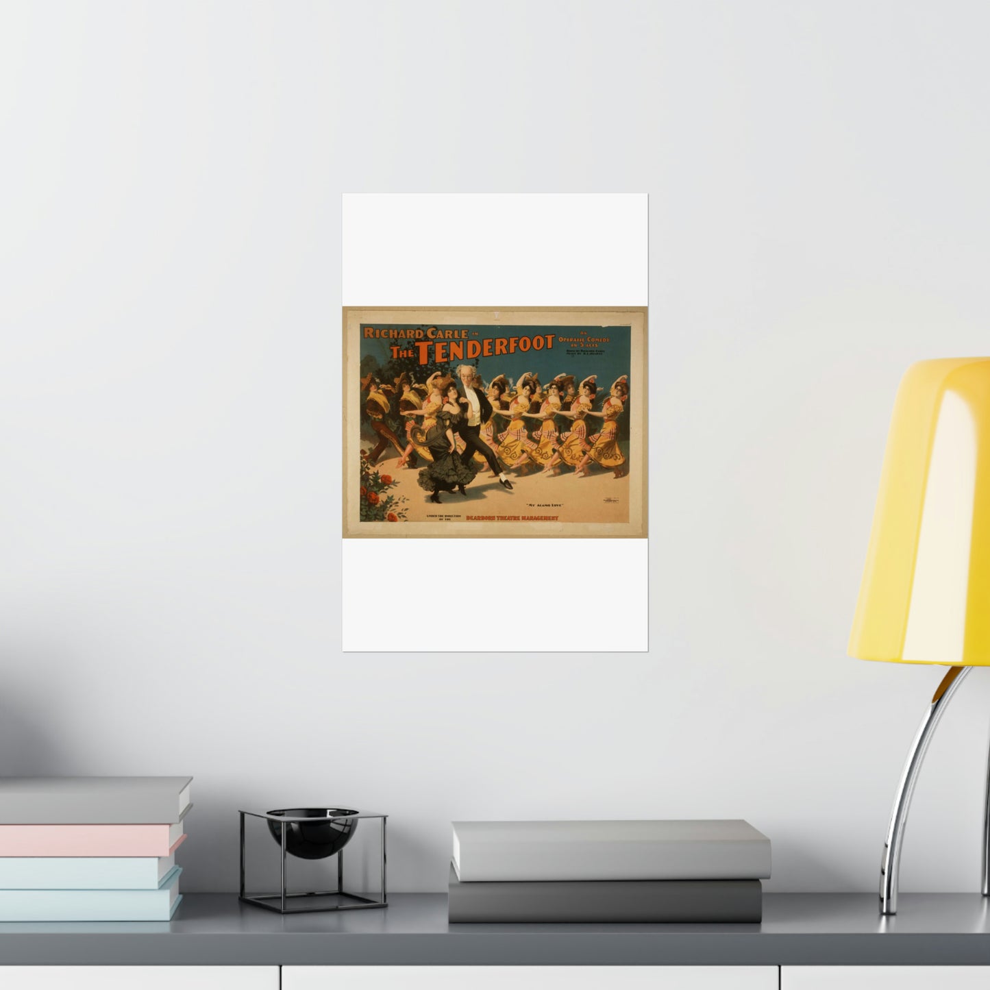 Richard Carle in The tenderfoot an operatic comedy in 3 acts : book by Richard Carle ; music by H.L. Heartz. High Quality Matte Wall Art Poster for Home, Office, Classroom