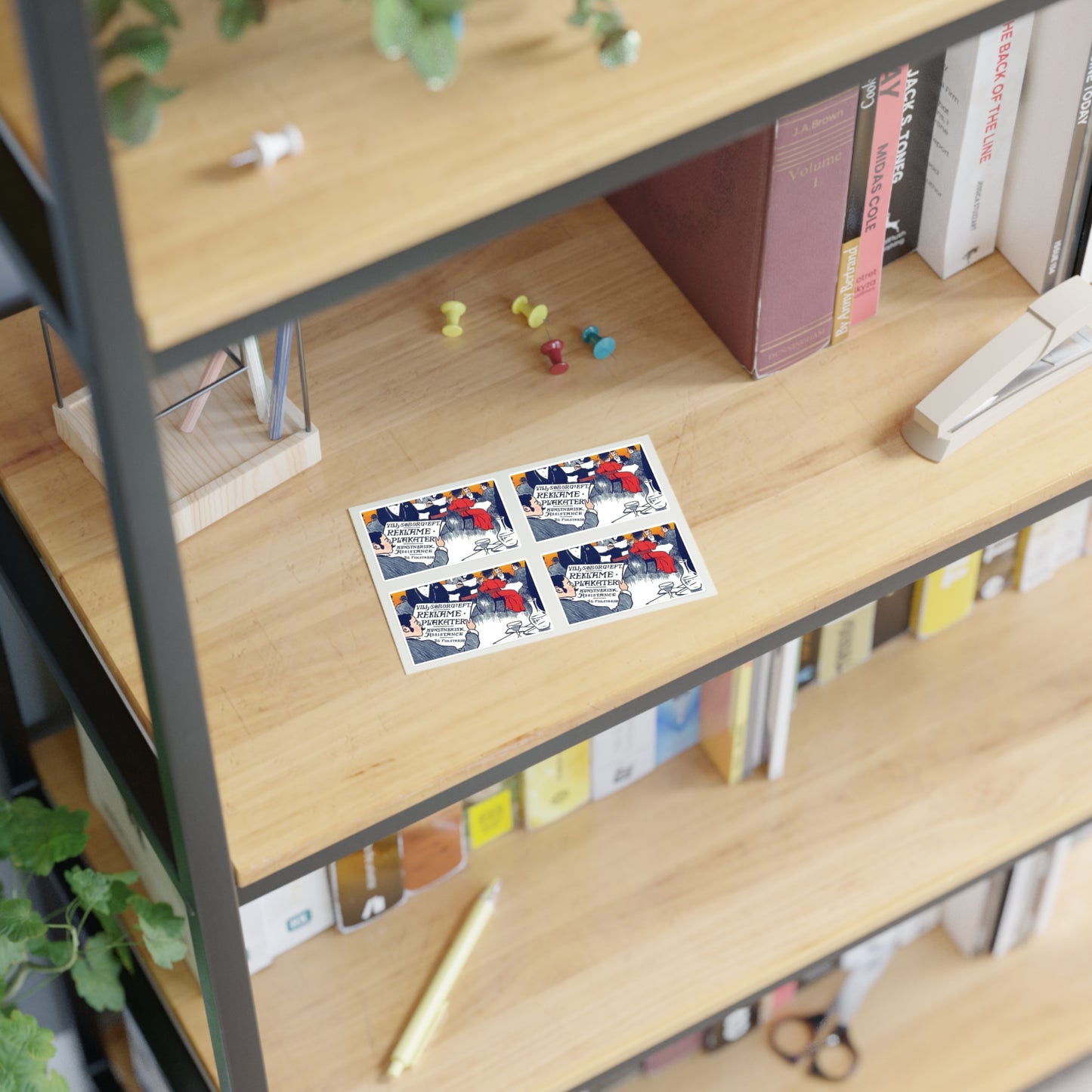 Affiche danoise pour les "Affiches artistiques Wilh. Söborg". Laminated UV Protective Vinyl Stickers