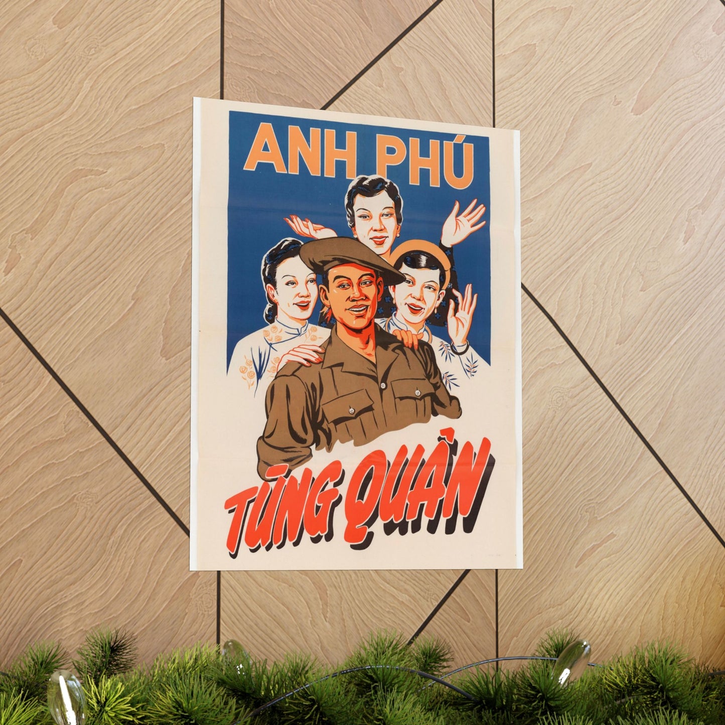 Viet Poster #5, Cold War American Propaganda poster High Quality Matte Wall Art Poster for Home, Office, Classroom