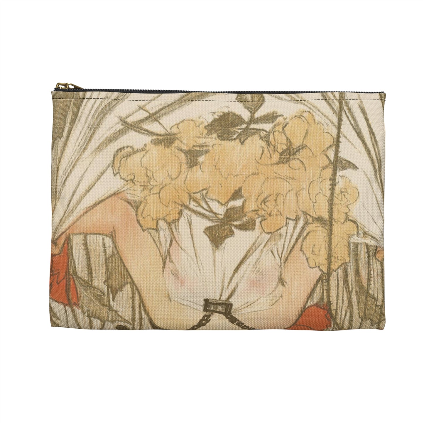 The century, August, midsummer holiday number Large Organizer Pouch with Black Zipper
