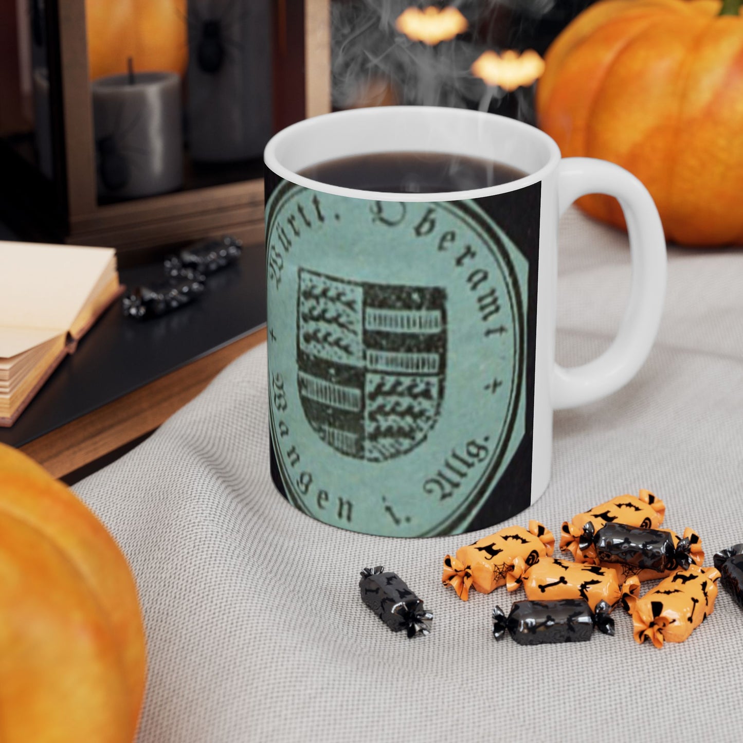 Oberamt Wangen Briefsiegel - public domain postal stamp scan Beautiful Novelty Ceramic Coffee Mug 11oz