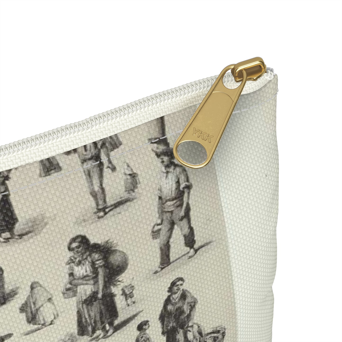 Trajes mexicanos = Costumes mexicains = Mexican dresses. Large Organizer Pouch with Black Zipper