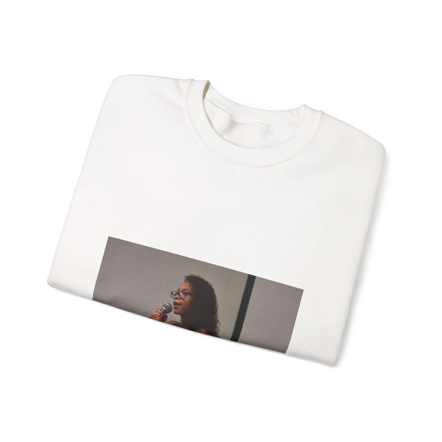 Mariah Mobley, 10, sings "I Will Survive" in the 50th White Heavy Blend Adult Crew Neck SweatShirt