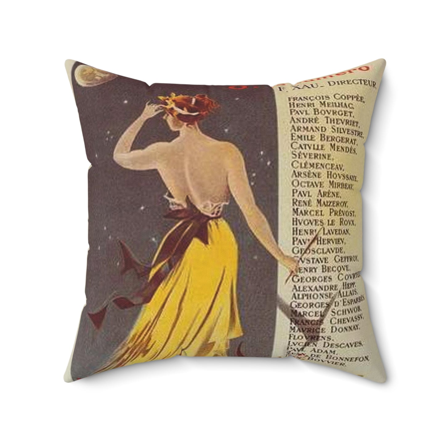 Affiche pour annoncer la publication de "Rome" dans Le Journal. Decorative Accent Square Pillow