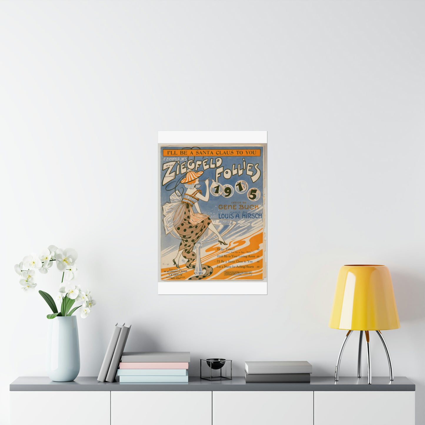 I'll be a Santa Claus to you - Sheet music, Popular songs of the day High Quality Matte Wall Art Poster for Home, Office, Classroom