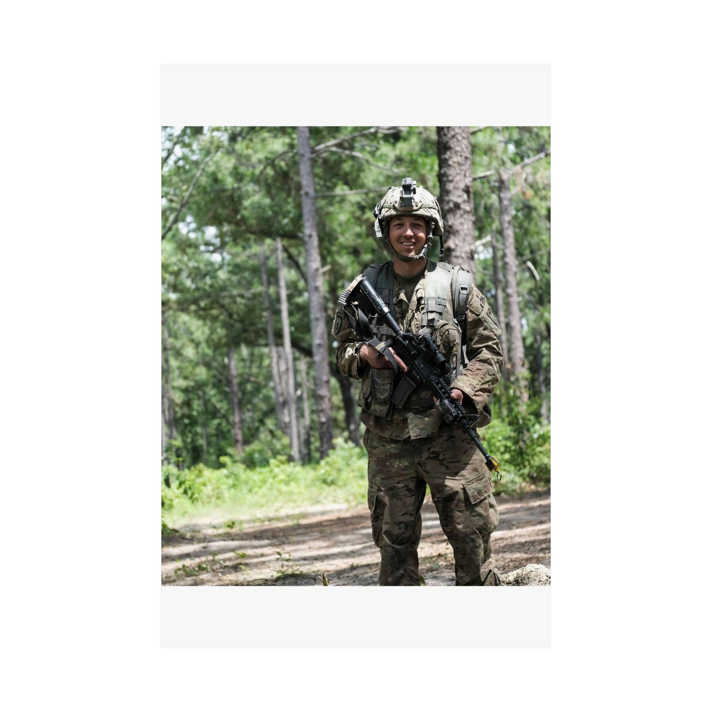 1st Lt. Jamieson Barnes an officer with Headquarters, High Quality Matte Wall Art Poster for Home, Office, Classroom