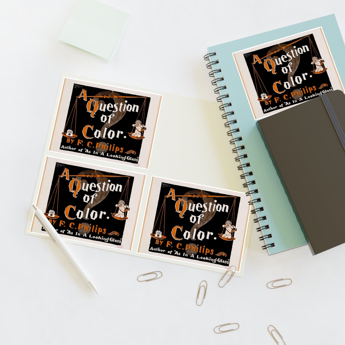 A question of color by F. C. Philips Laminated UV Protective Vinyl Stickers