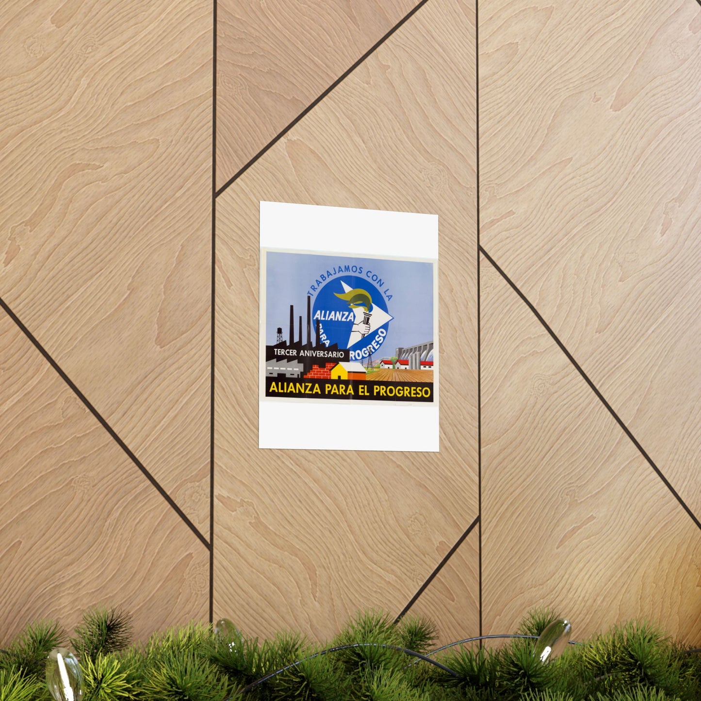 Alliance Posters, Cold War American Propaganda poster High Quality Matte Wall Art Poster for Home, Office, Classroom