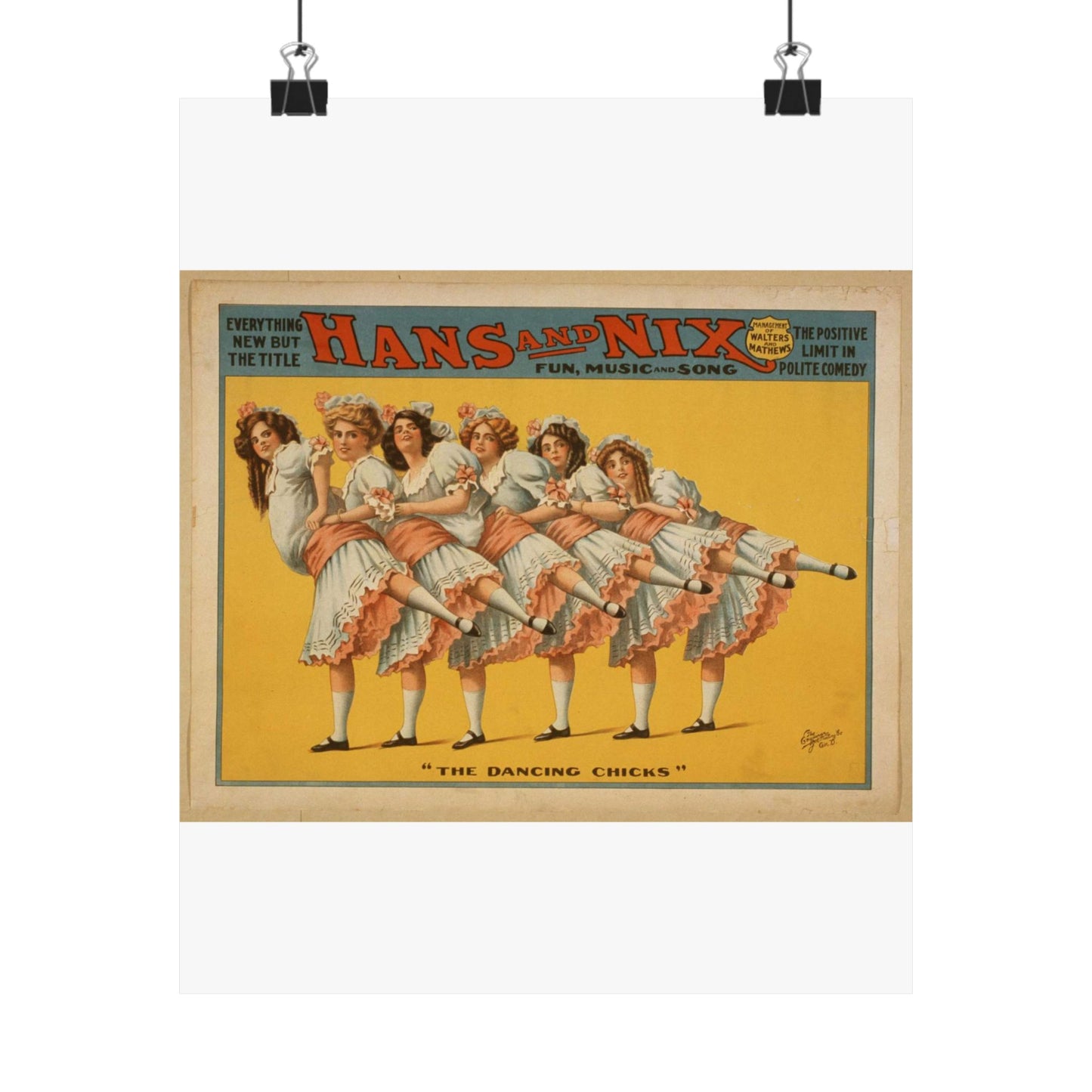 Hans and Nix everything new but the title : fun, music, and song : the positive limit in polite comedy. High Quality Matte Wall Art Poster for Home, Office, Classroom