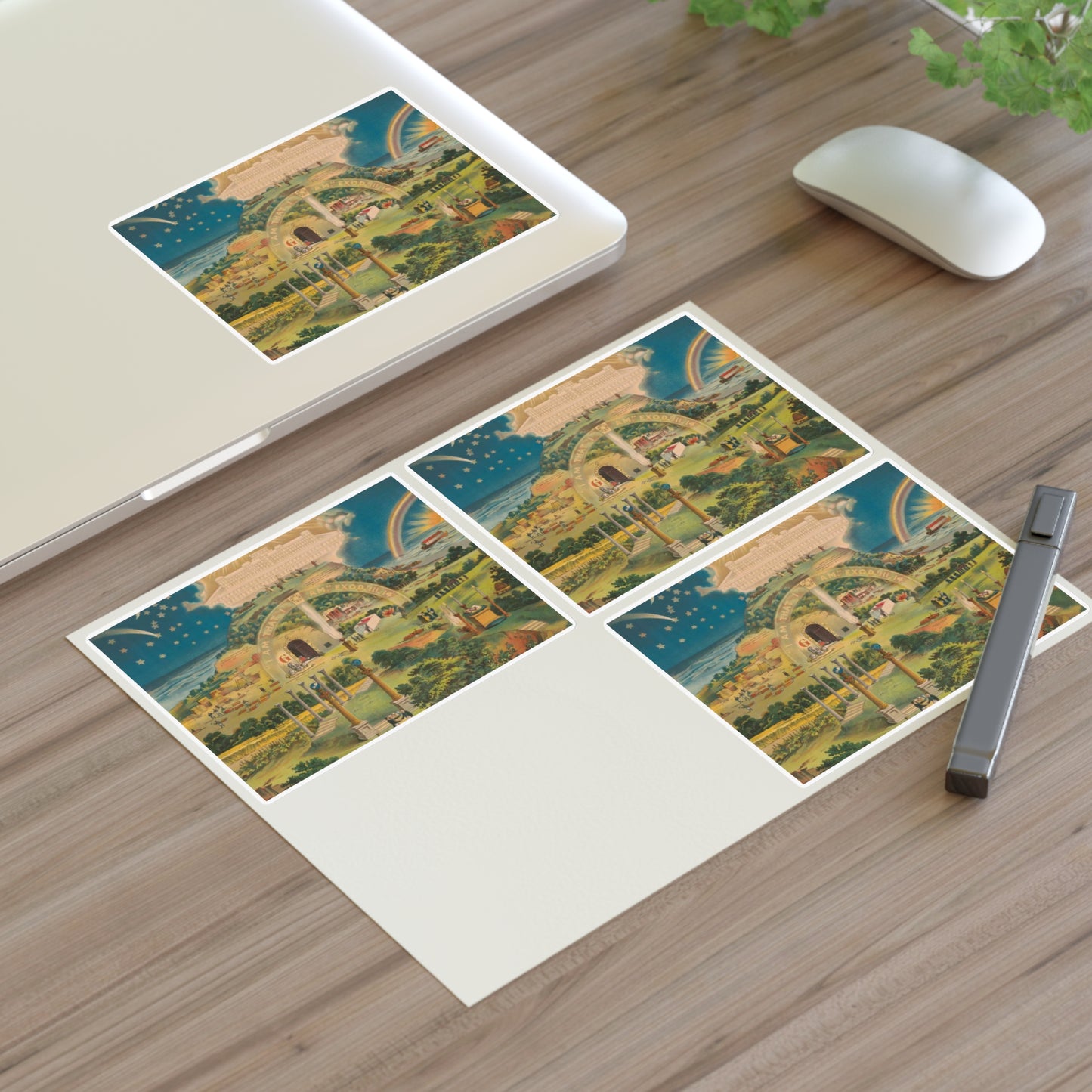 Our emblematic mystic light of masonry Laminated UV Protective Vinyl Stickers