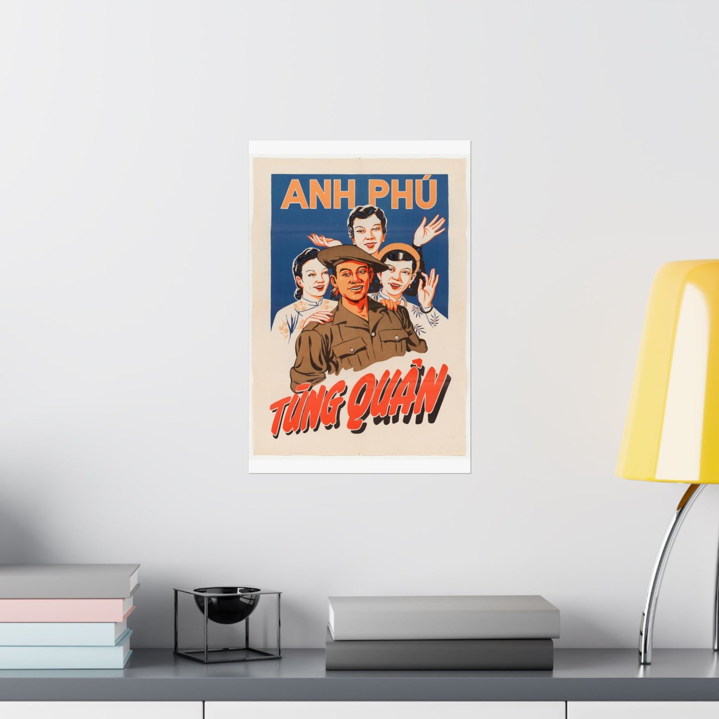 Viet Poster #5, Cold War American Propaganda poster High Quality Matte Wall Art Poster for Home, Office, Classroom