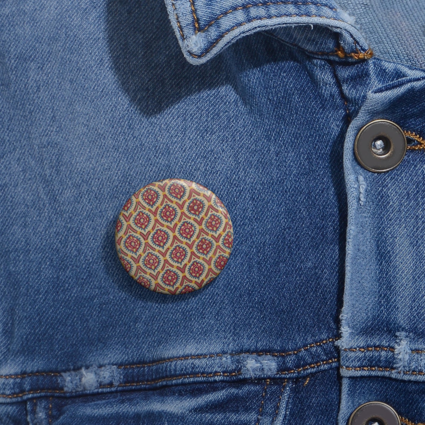 Turkish Cover, 15th century - Public domain dedication image Pin Buttons with Crisp Design