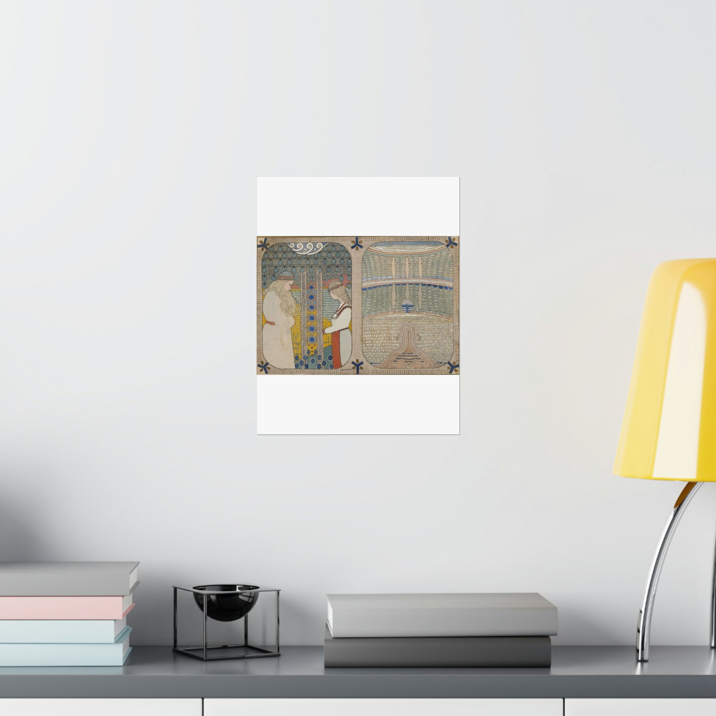 Joseph Alanen - Courting of Aino and Aino Drowns Herself High Quality Matte Wall Art Poster for Home, Office, Classroom