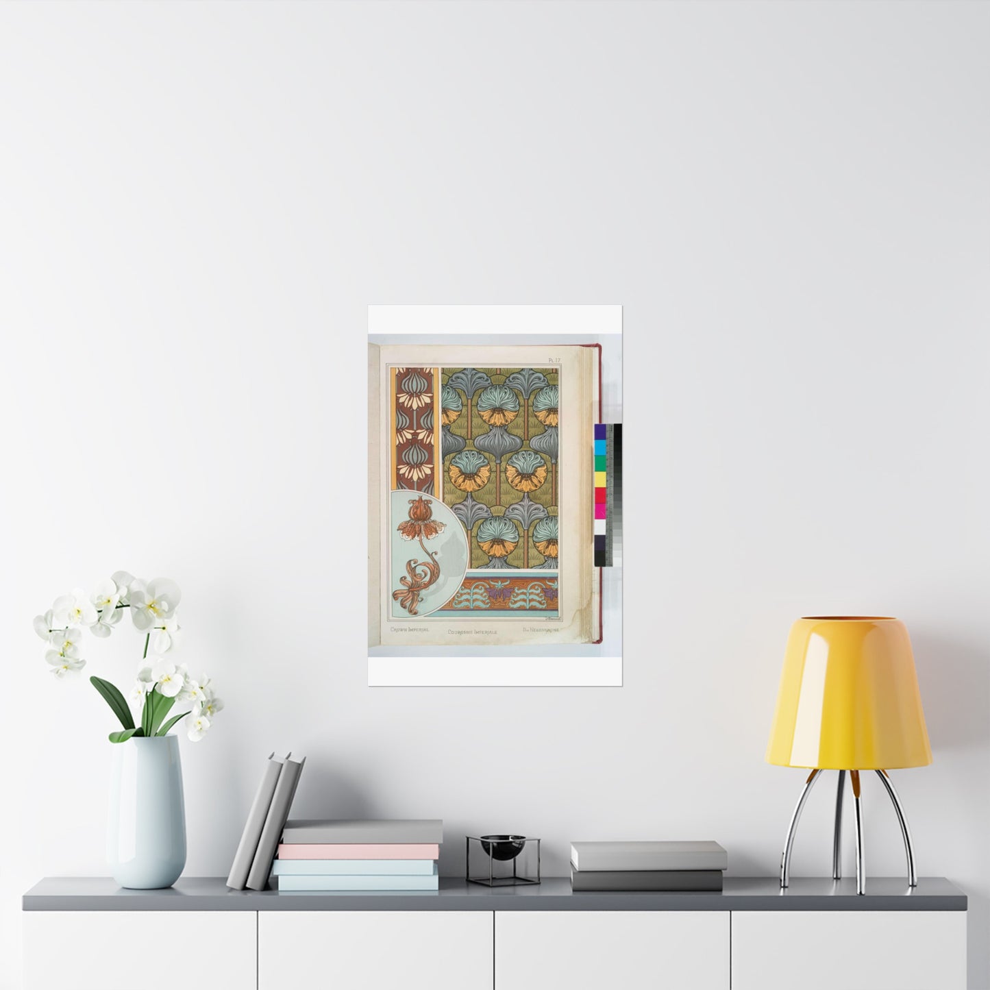 Couronne imperiale, Maurice Pillard Verneuil High Quality Matte Wall Art Poster for Home, Office, Classroom