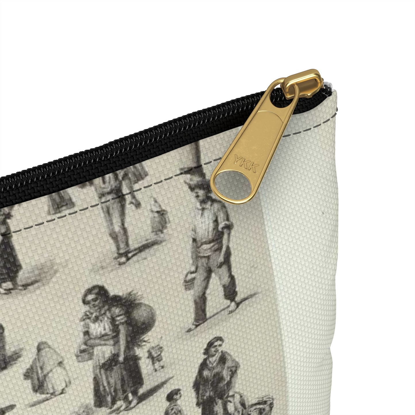 Trajes mexicanos = Costumes mexicains = Mexican dresses. Large Organizer Pouch with Black Zipper