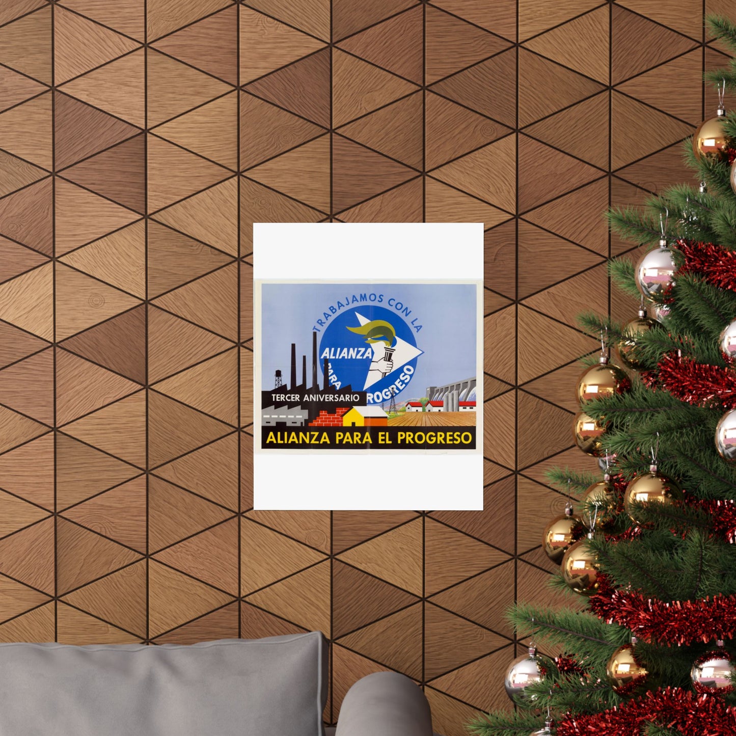 Alliance Posters, Cold War American Propaganda poster High Quality Matte Wall Art Poster for Home, Office, Classroom