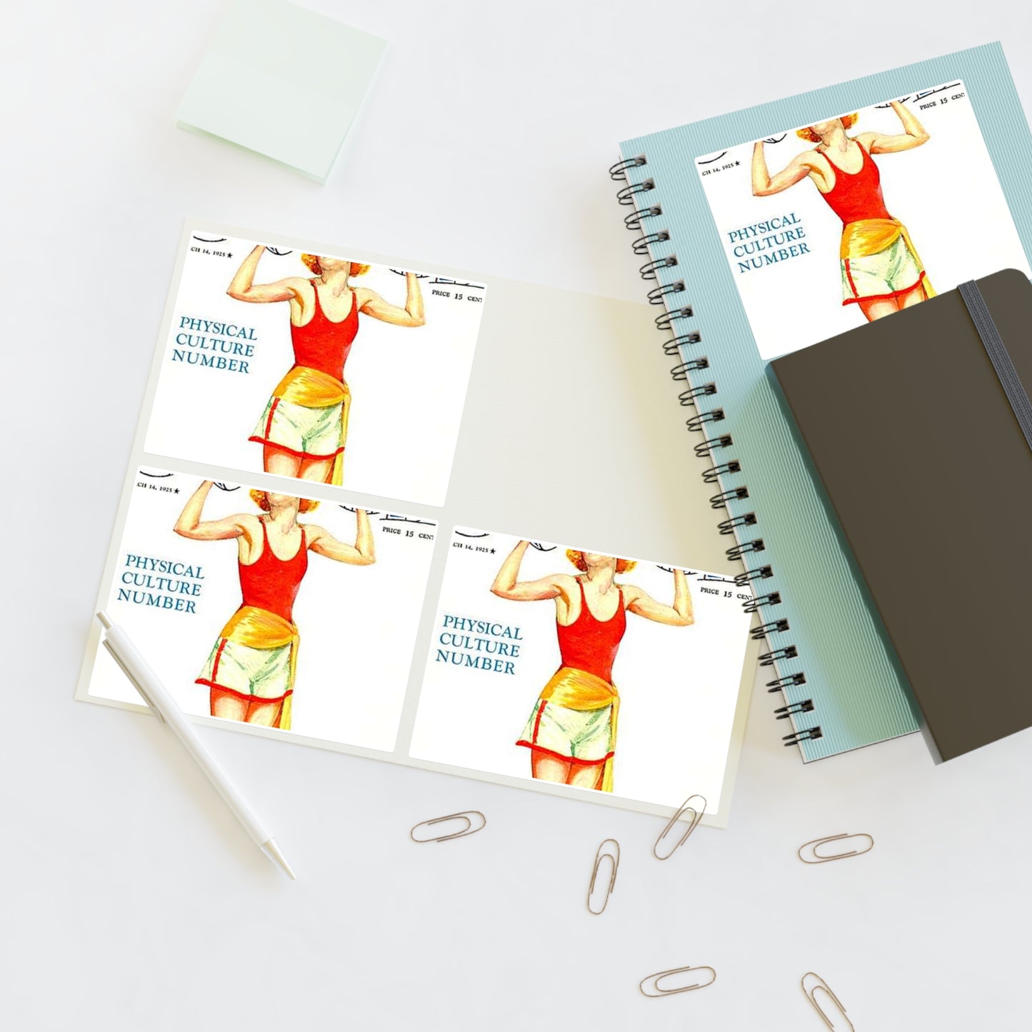 JudgeMagazine14Mar1925 - Art Deco public domain image Laminated UV Protective Vinyl Stickers