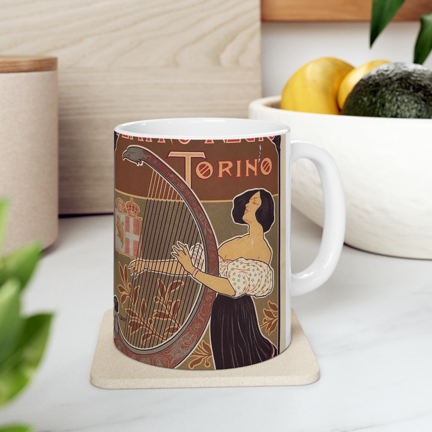 Affiche italienne pour le "Théâtre royal de Turin" Beautiful Novelty Ceramic Coffee Mug 11oz
