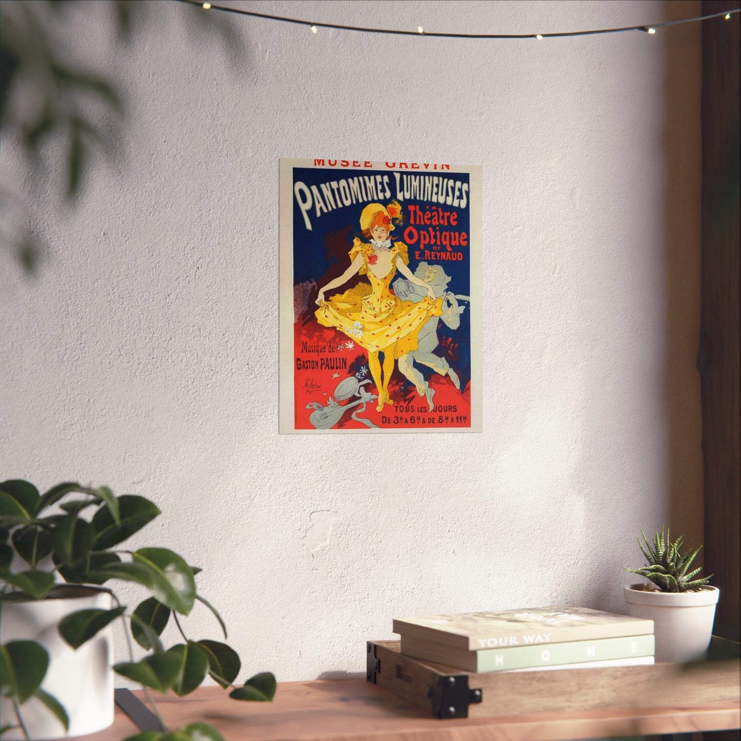 Affiche pour le Musée Grévin, "Pantomimes lumineuses". High Quality Matte Wall Art Poster for Home, Office, Classroom