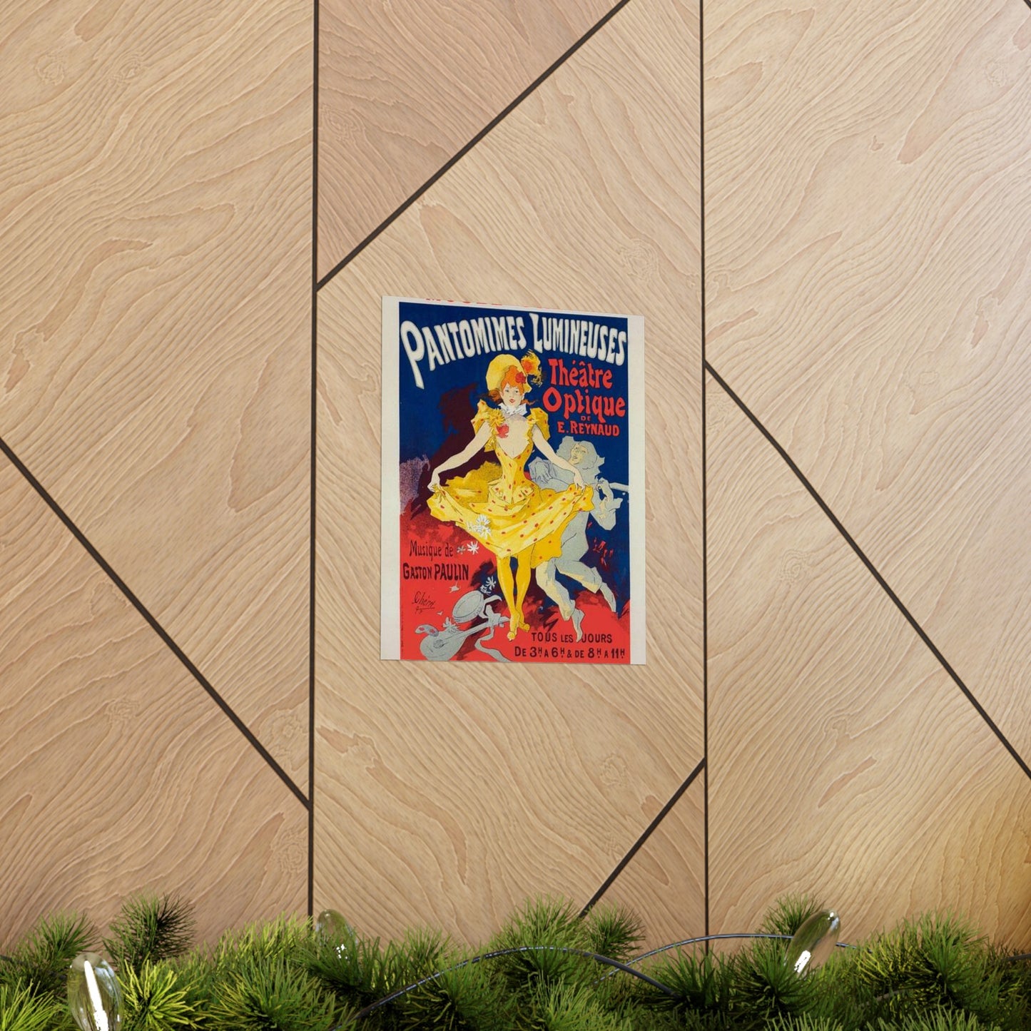 Affiche pour le Musée Grévin, "Pantomimes lumineuses". High Quality Matte Wall Art Poster for Home, Office, Classroom