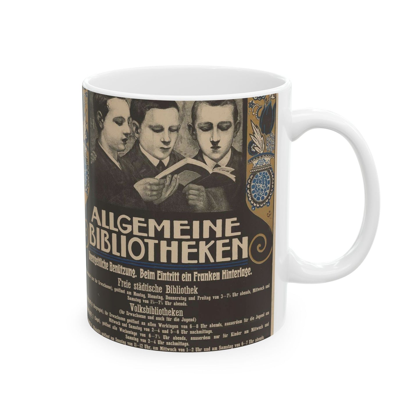 CH-000957-X-11828, Art Nouveau Poster Beautiful Novelty Ceramic Coffee Mug 11oz