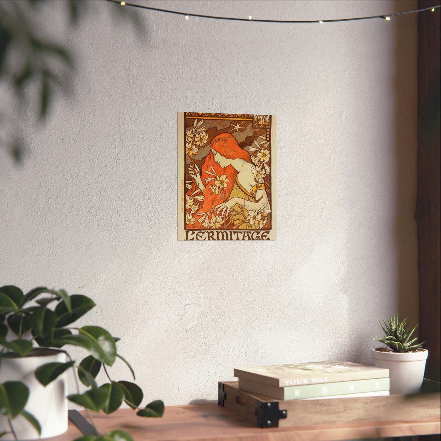 Paul Emile Berthon - Affiche pour la Revue "l'Érmitage. High Quality Matte Wall Art Poster for Home, Office, Classroom