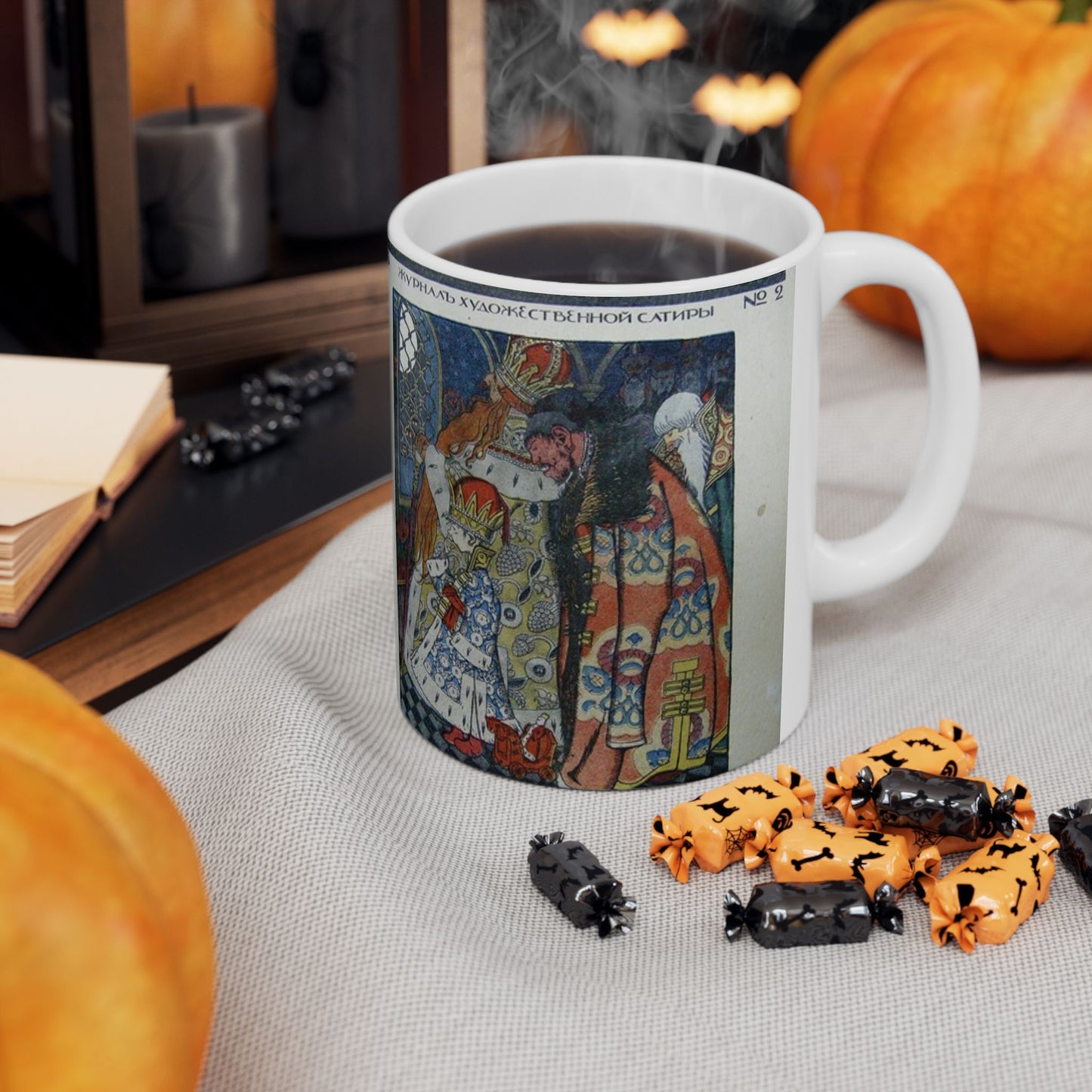 Ivan Bilibin - magazine-cover-bugbear-1905 Beautiful Novelty Ceramic Coffee Mug 11oz