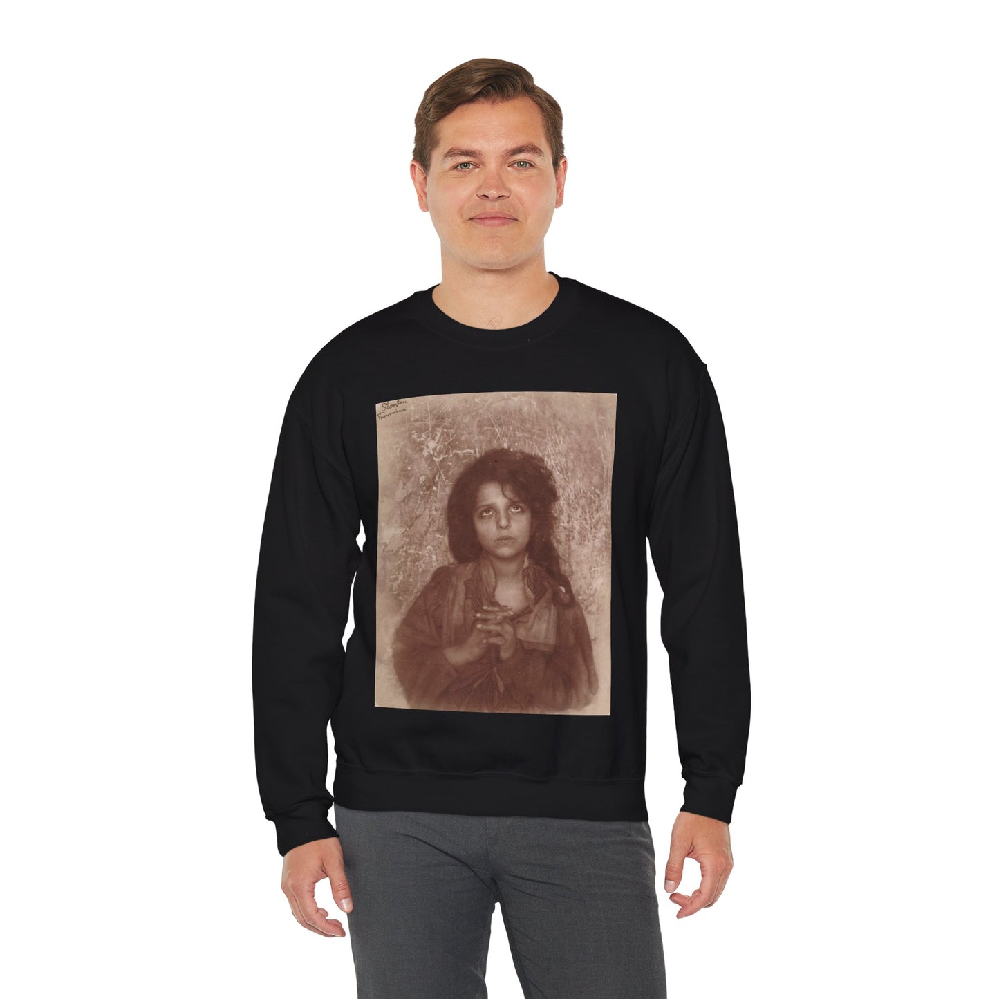 Gloeden, Wilhem von (1856-1931) - n. 1336 Black Heavy Blend Adult Crew Neck SweatShirt