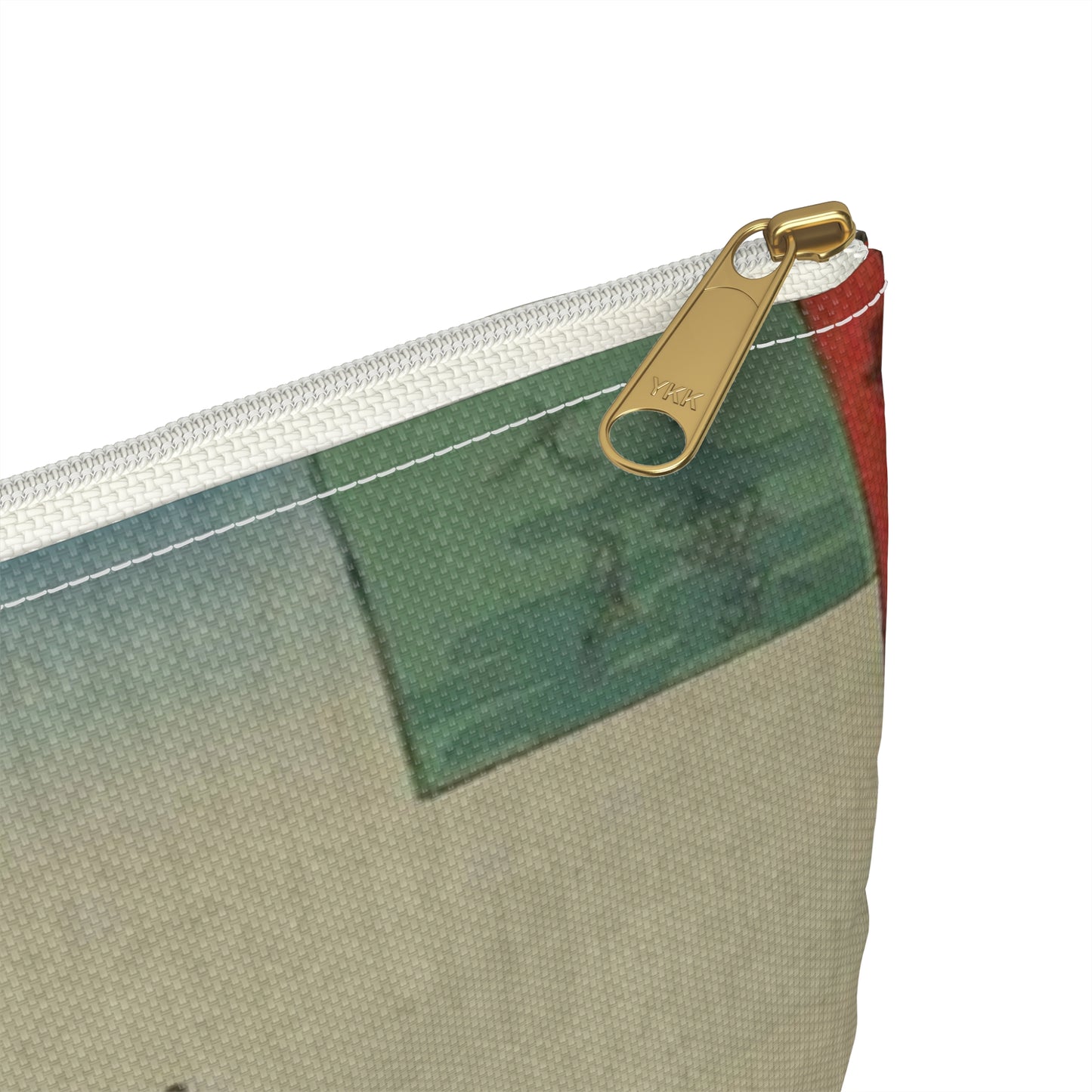 Gajō icchō, Ando Hiroshige - Public domain portrait drawing Large Organizer Pouch with Black Zipper