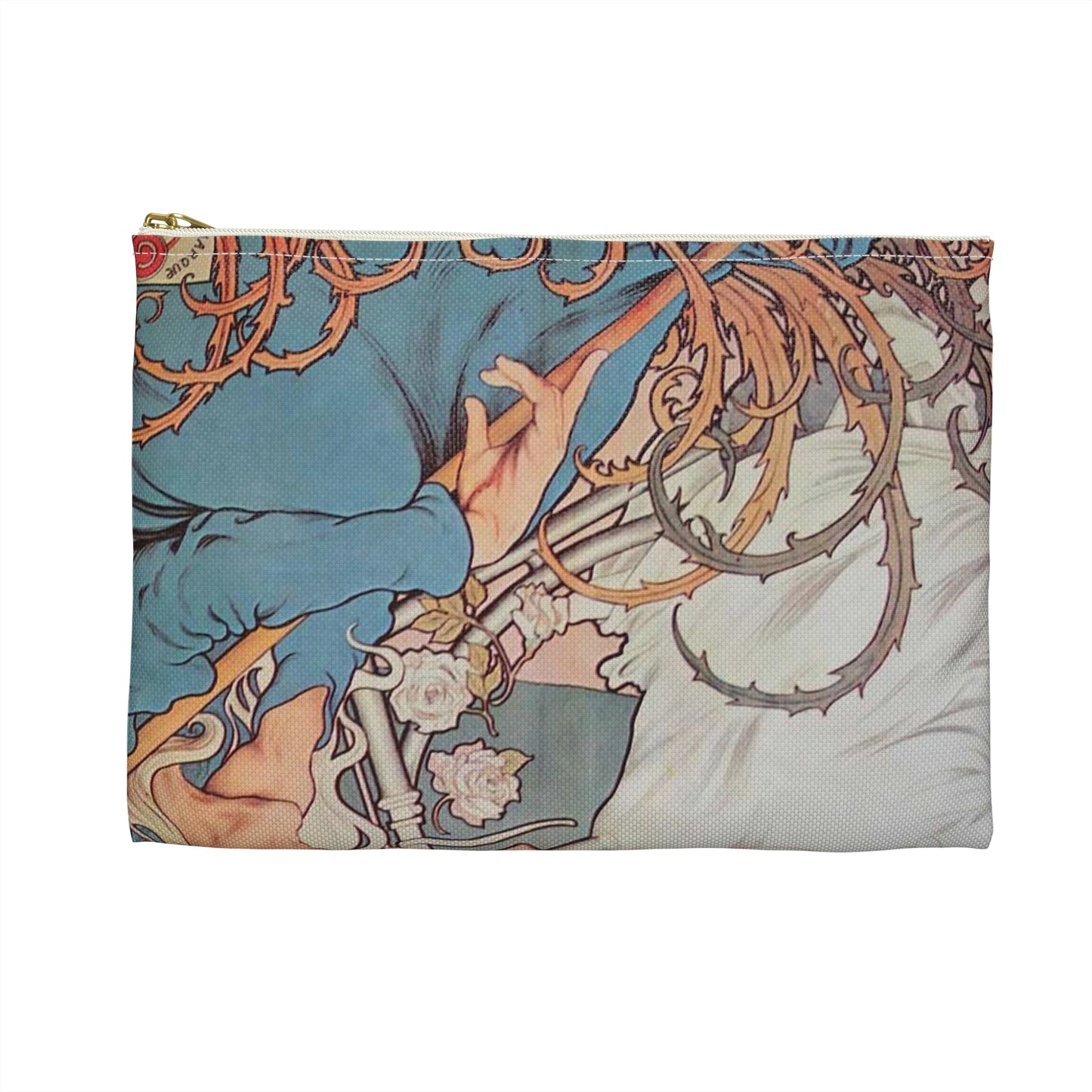 Cycles Griffiths affiche Henri Thiriet 1898 Large Organizer Pouch with Black Zipper