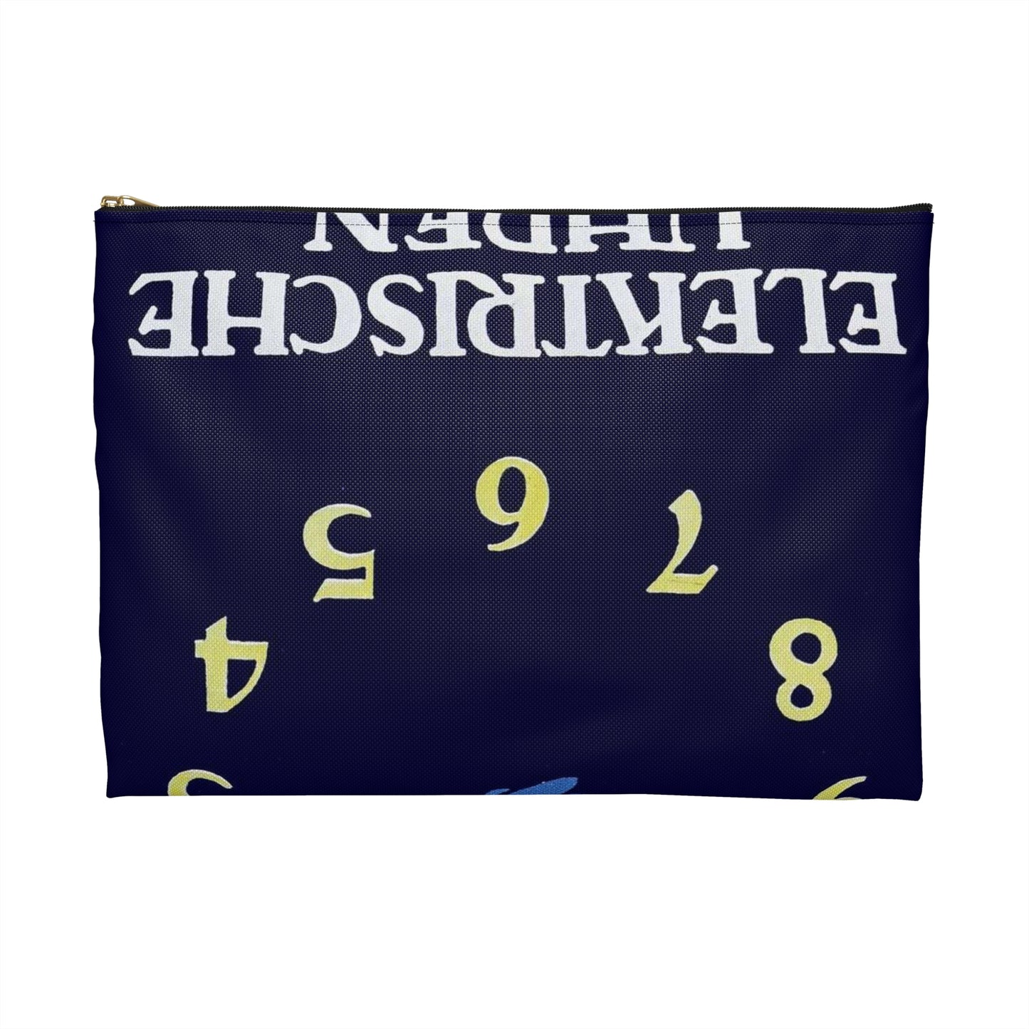 Advertisement Poster: 118aeg - Art Deco public domain image Large Organizer Pouch with Black Zipper