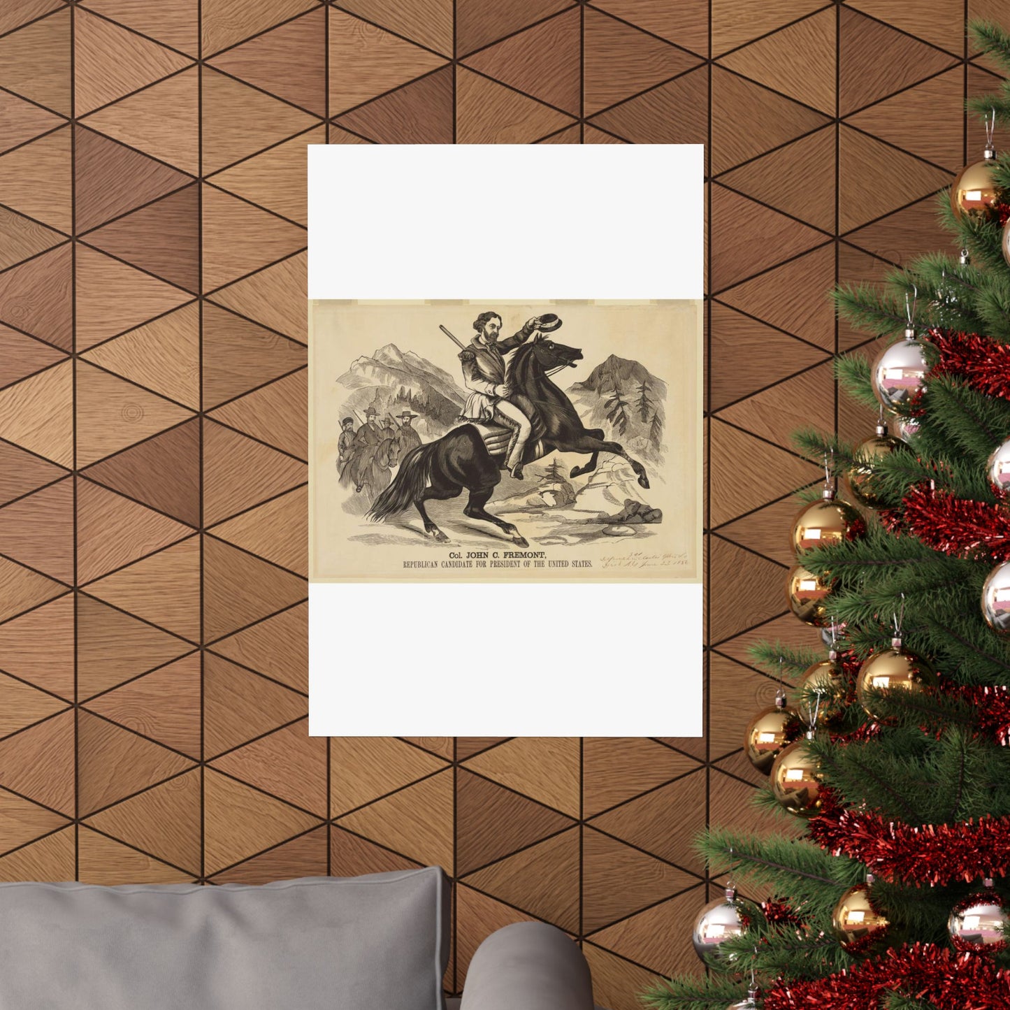 Col. John C. Fremont, Republican candidate for the President of the United States High Quality Matte Wall Art Poster for Home, Office, Classroom