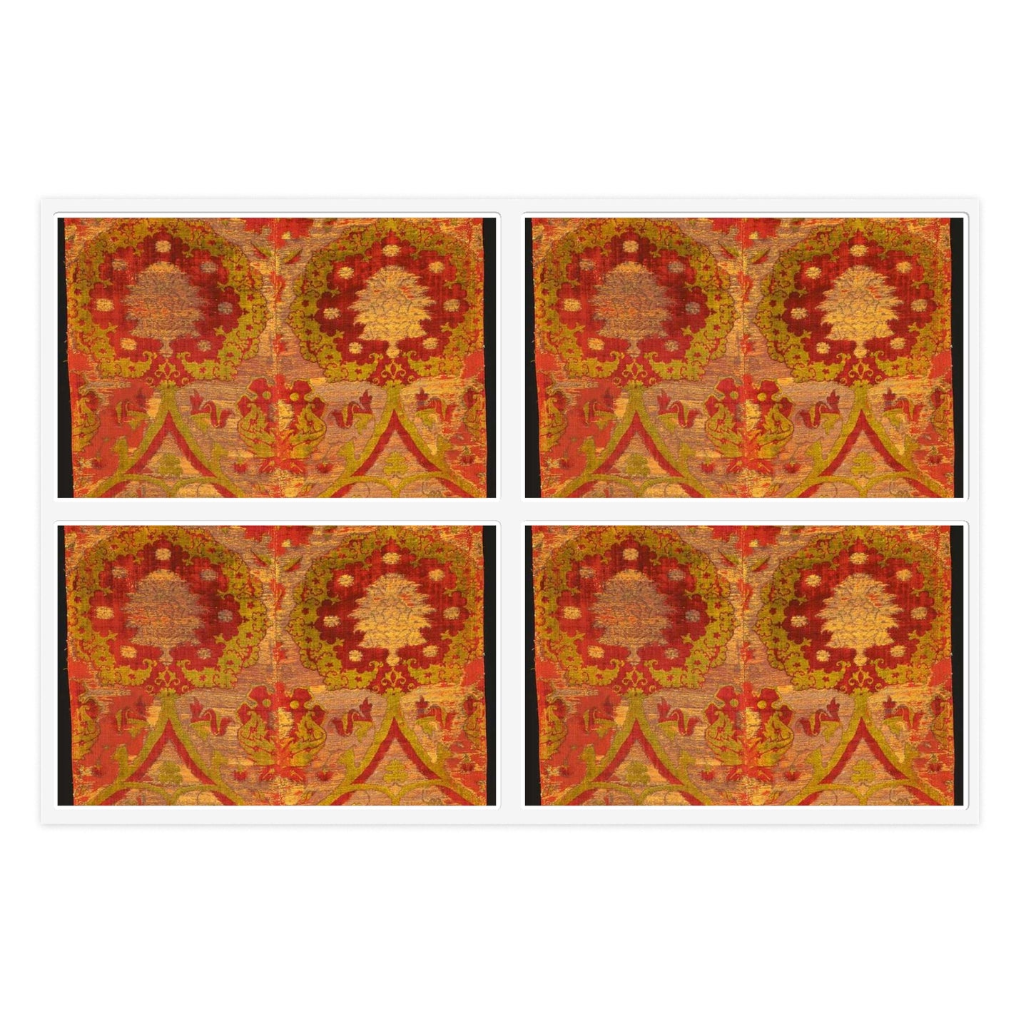 Photo of Chasuble Back, weaving velvet - Public domain dedication Laminated UV Protective Vinyl Stickers