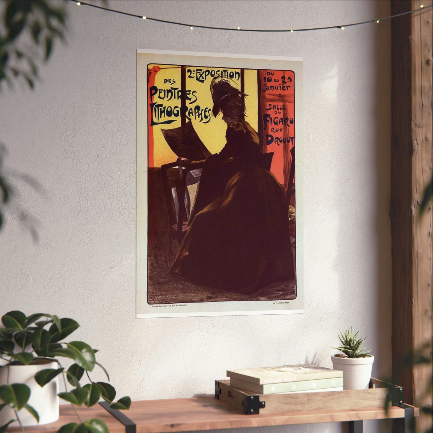 Affiche pour la "2e Exposition des Peintres-Lithographes". High Quality Matte Wall Art Poster for Home, Office, Classroom