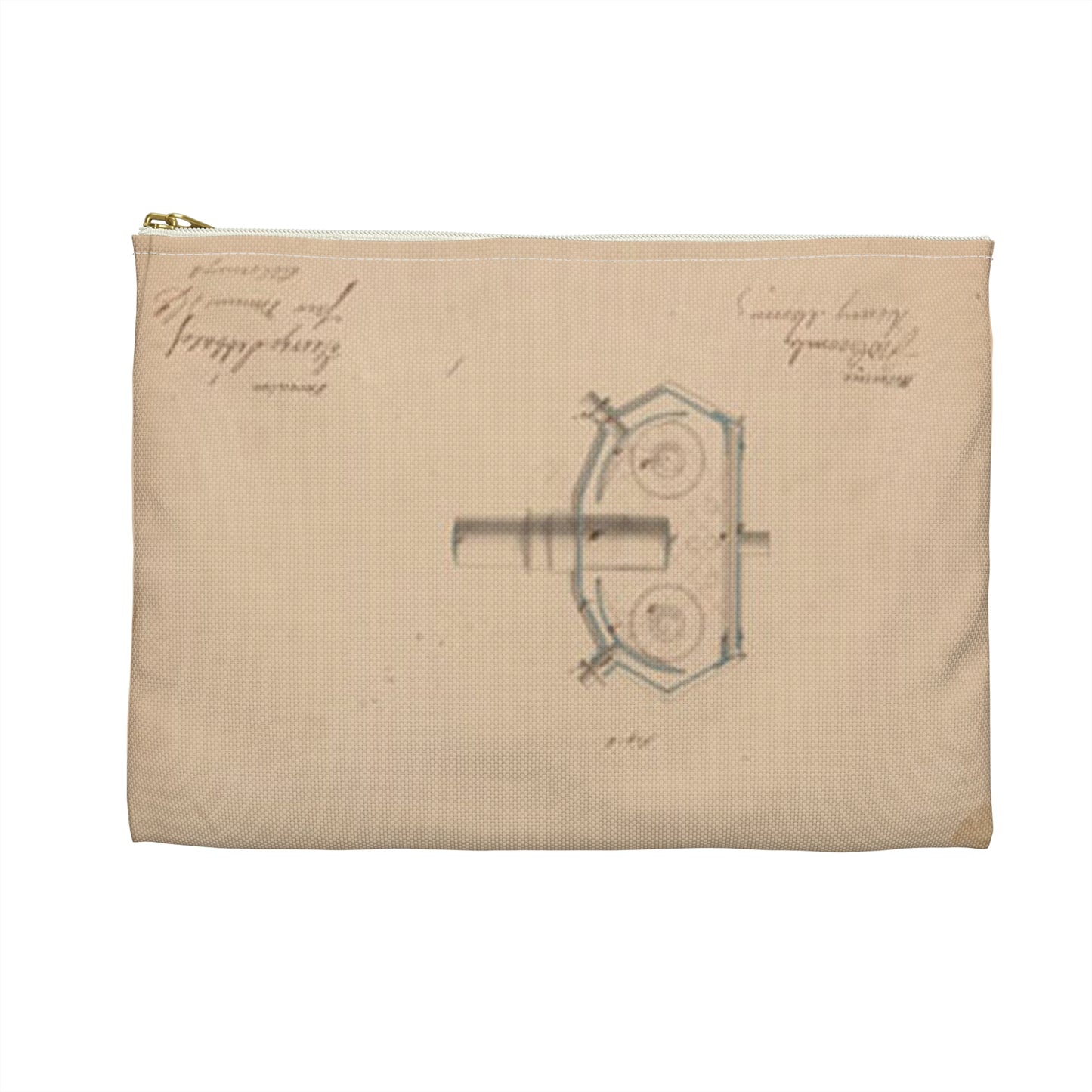 Patent drawing - Drawing of Improvement in Magic Lanterns Public domain image Large Organizer Pouch with Black Zipper