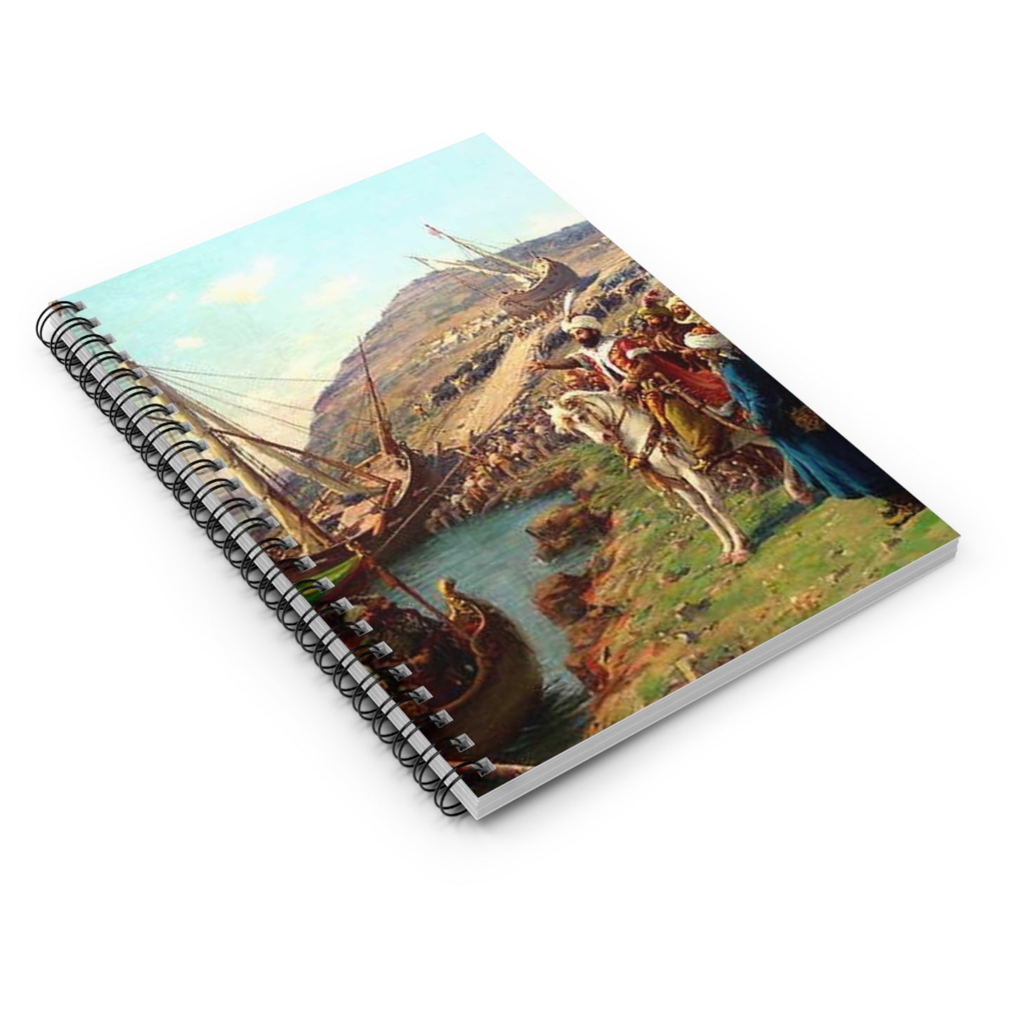 Kusatma Zonaro - Public domain scan / painting Spiral Bound Ruled Notebook with Printed Cover