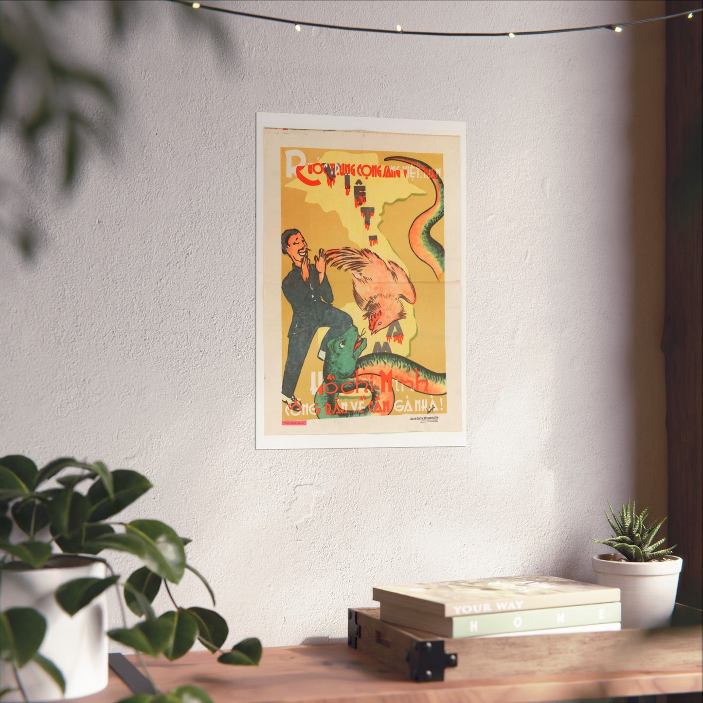 Viet Poster #2, Cold War American Propaganda poster High Quality Matte Wall Art Poster for Home, Office, Classroom
