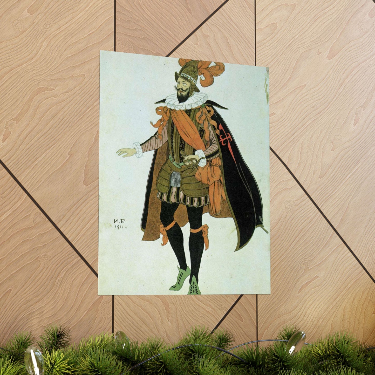 Bilibin Comandor - Art nouveau public domain image High Quality Matte Wall Art Poster for Home, Office, Classroom
