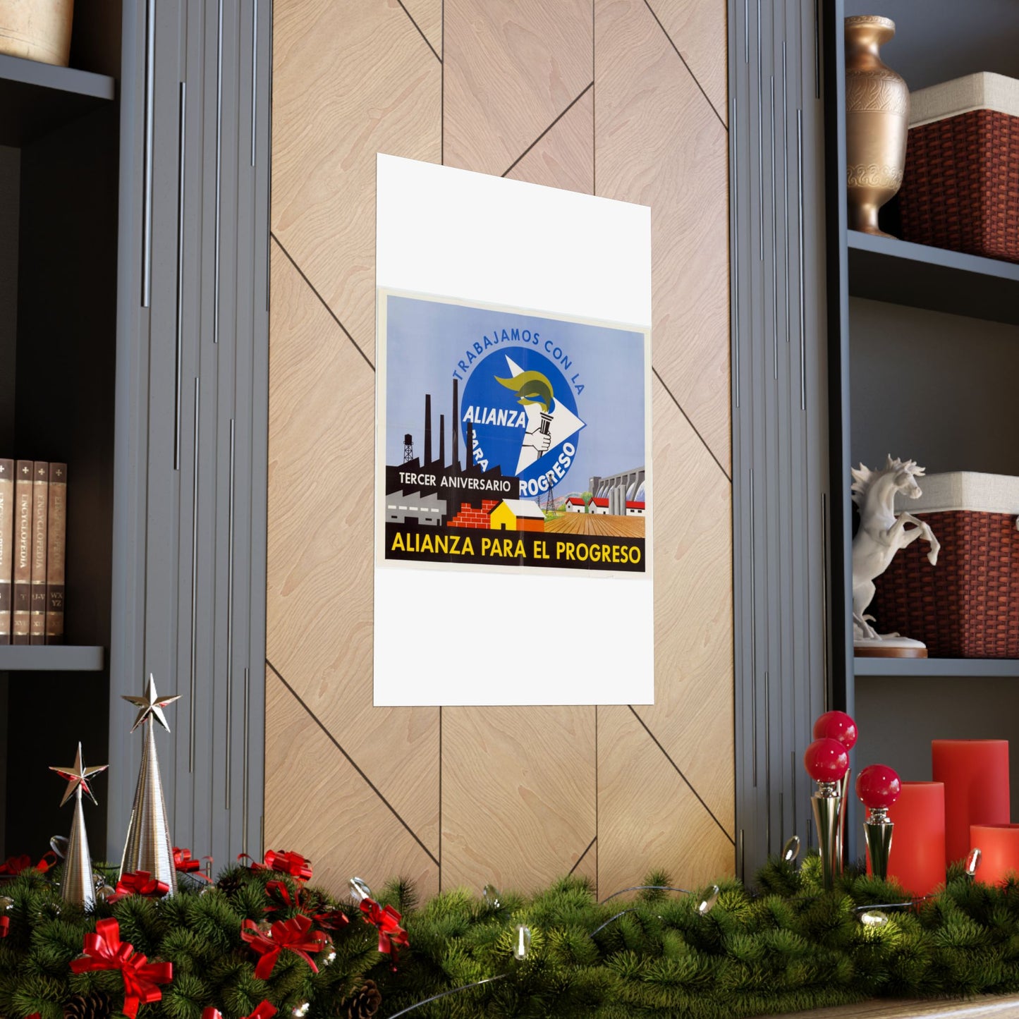 Alliance Posters, Cold War American Propaganda poster High Quality Matte Wall Art Poster for Home, Office, Classroom