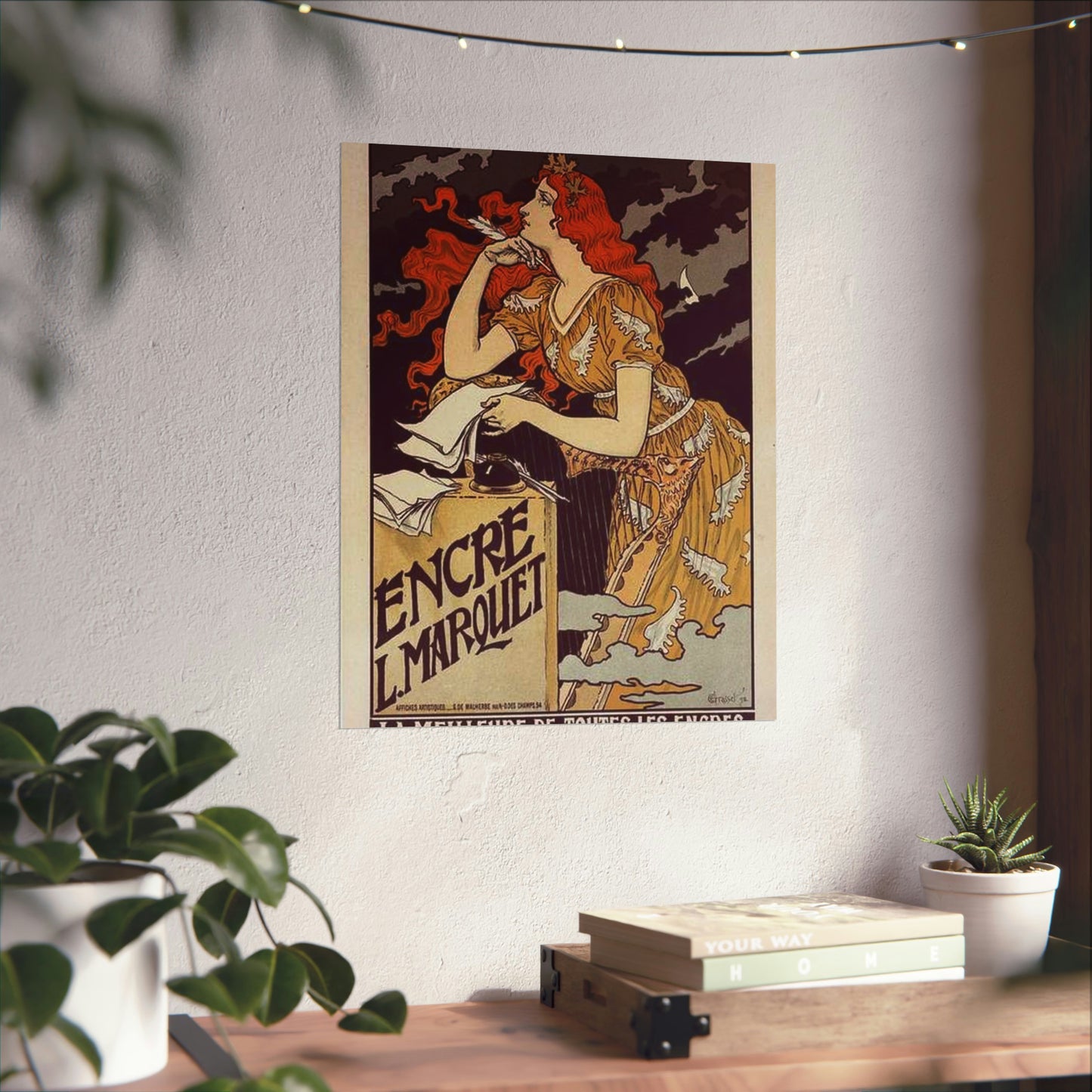 Affiche pour l' "Encre Marquet". High Quality Matte Wall Art Poster for Home, Office, Classroom
