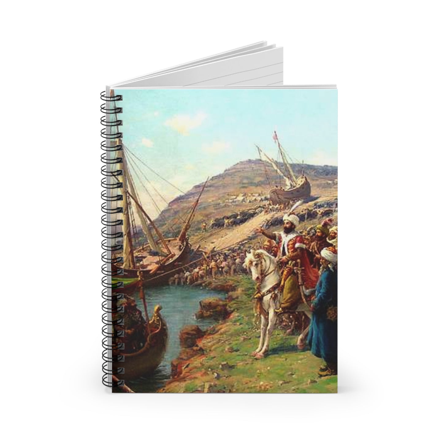 Kusatma Zonaro - Public domain scan / painting Spiral Bound Ruled Notebook with Printed Cover
