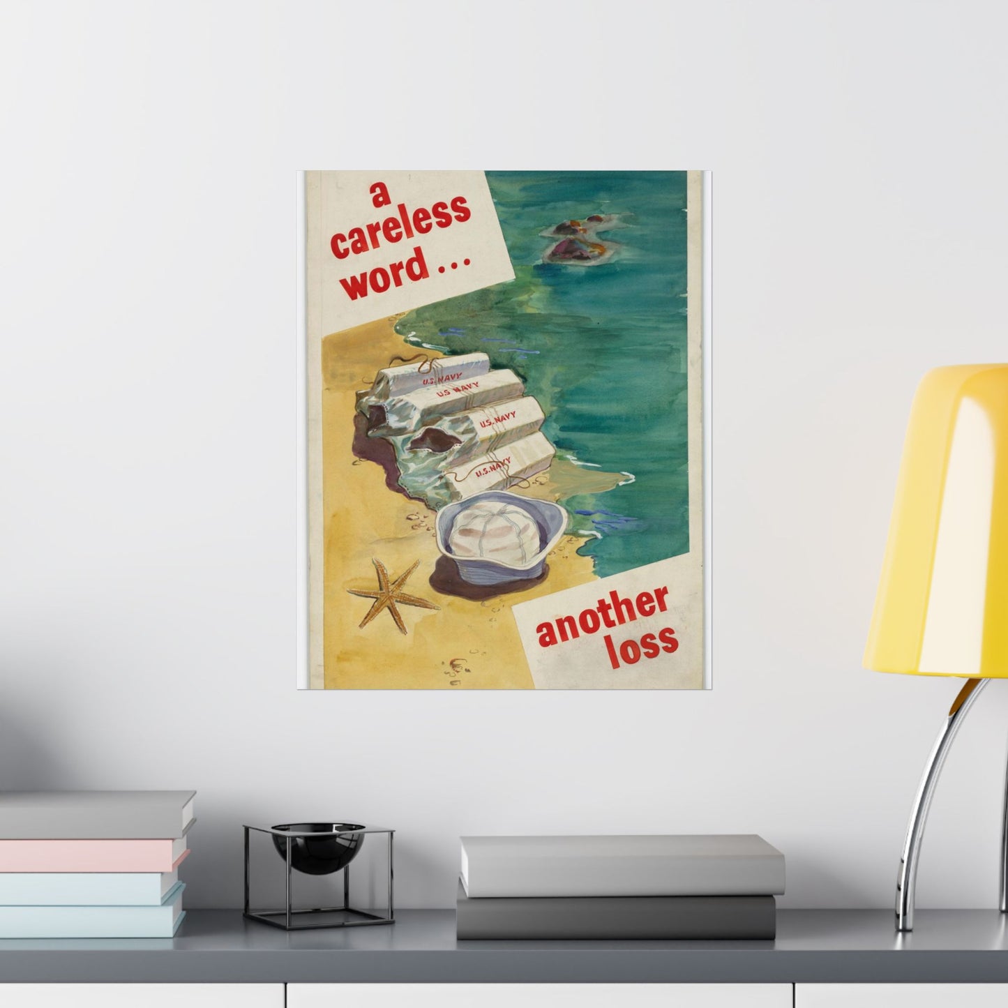 A Careless Word... Another Loss High Quality Matte Wall Art Poster for Home, Office, Classroom