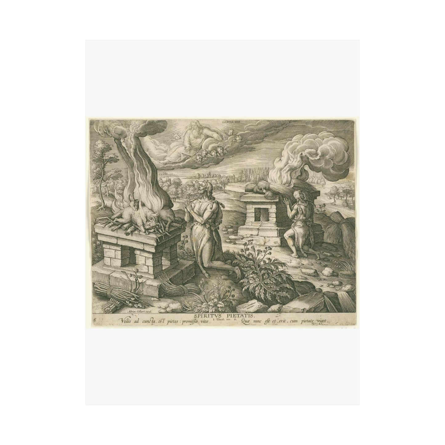 Offer van Abel: de gave van godsdienstigheid High Quality Matte Wall Art Poster for Home, Office, Classroom