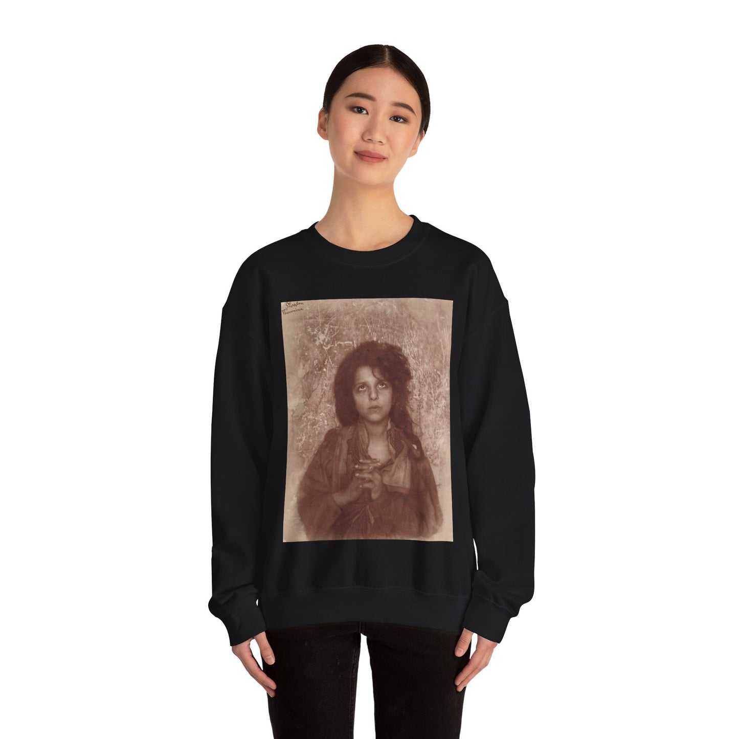 Gloeden, Wilhem von (1856-1931) - n. 1336 Black Heavy Blend Adult Crew Neck SweatShirt