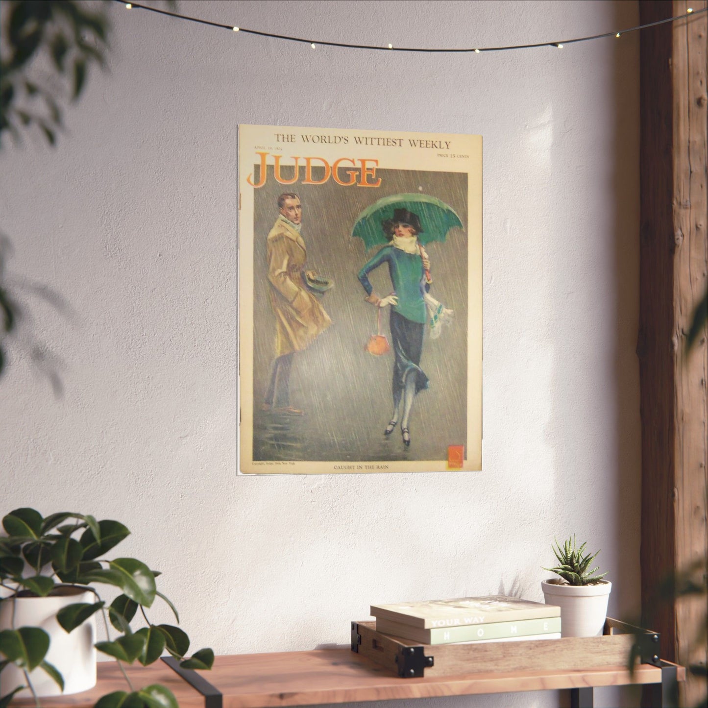 JudgeMagazine19Apr1924 - Art Deco public domain image High Quality Matte Wall Art Poster for Home, Office, Classroom