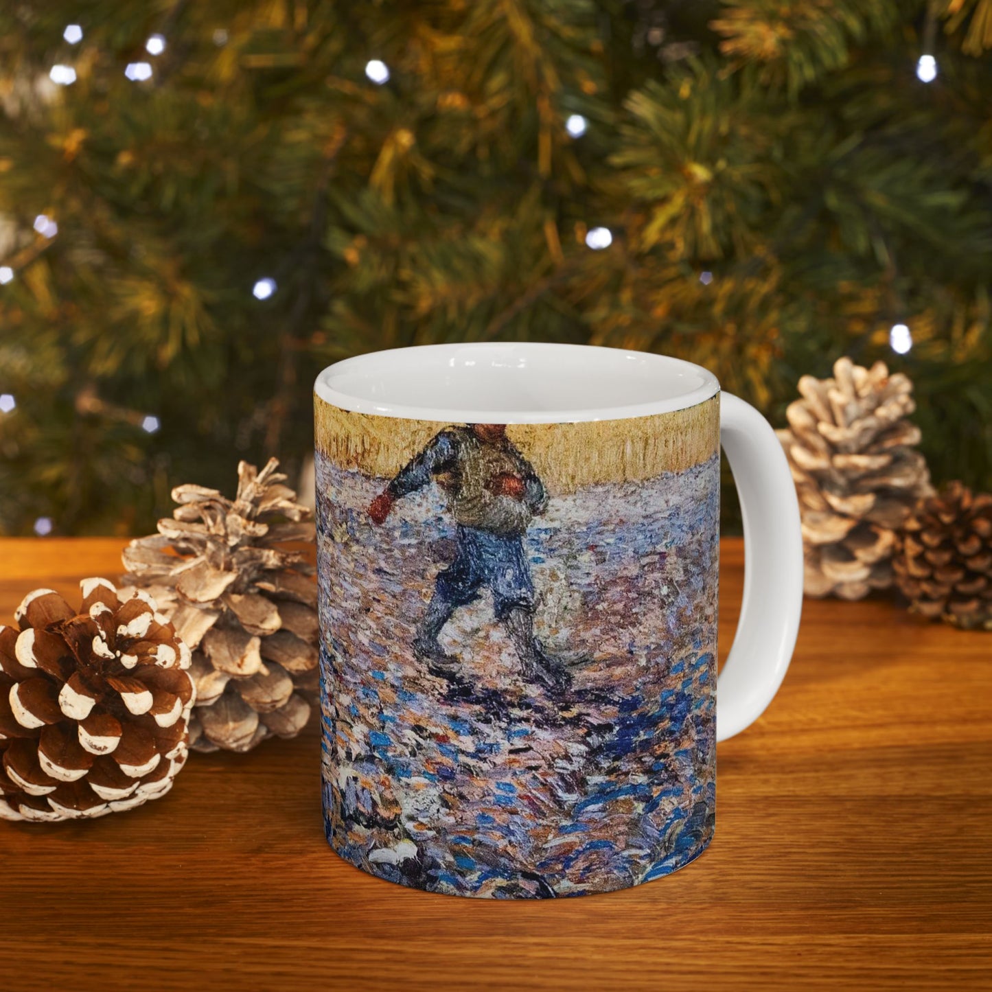 The Sower - My Dream - A painting of a man in a field Beautiful Novelty Ceramic Coffee Mug 11oz