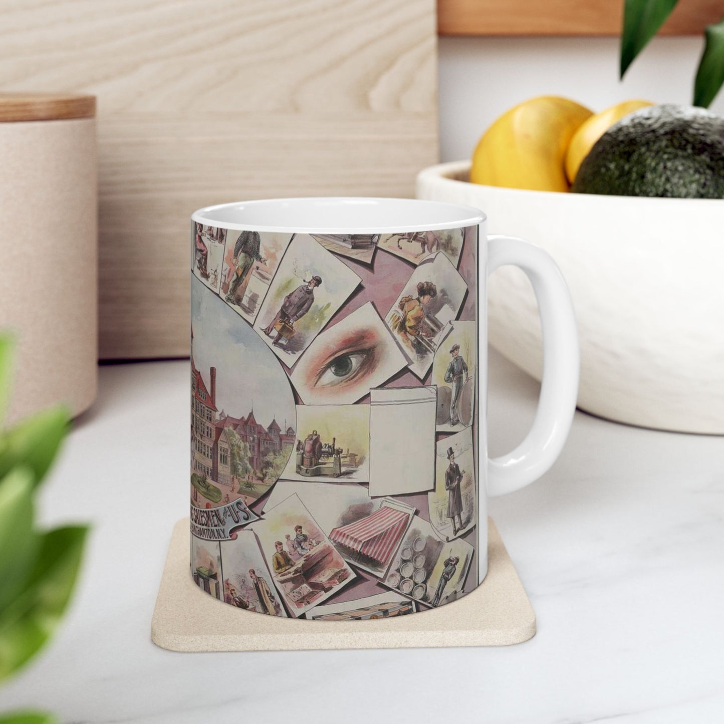 The traveling salesmen of America / Gast Lith. & Eng. Co., N.Y. Beautiful Novelty Ceramic Coffee Mug 11oz