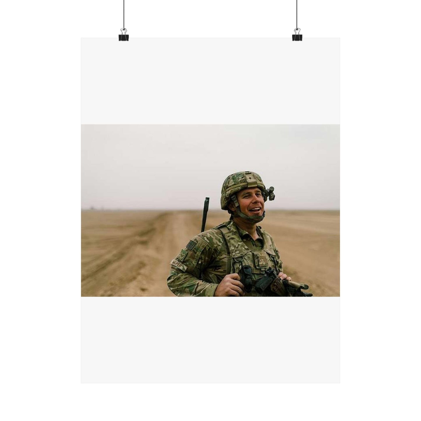 U.S. Air Force Staff Sgt. Andrew Meyer, 821st Contingency High Quality Matte Wall Art Poster for Home, Office, Classroom