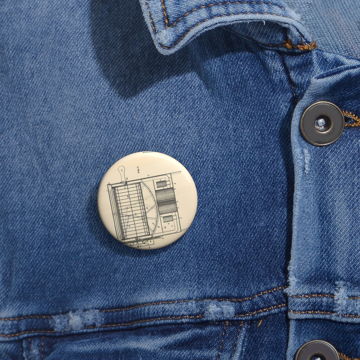 Patent Case File No. 355,139, Dish Washing Machine, Inventor Josephine G. Cochran - DPLA - 1a806ea5879c9a272713bca02da1a760 (page 56) Pin Buttons with Crisp Design