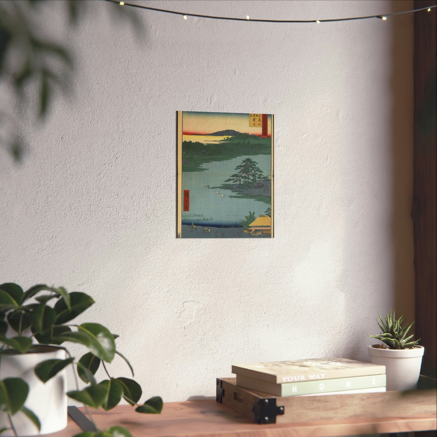 Gajō icchō, Andō Hiroshige - Public domain portrait drawing High Quality Matte Wall Art Poster for Home, Office, Classroom